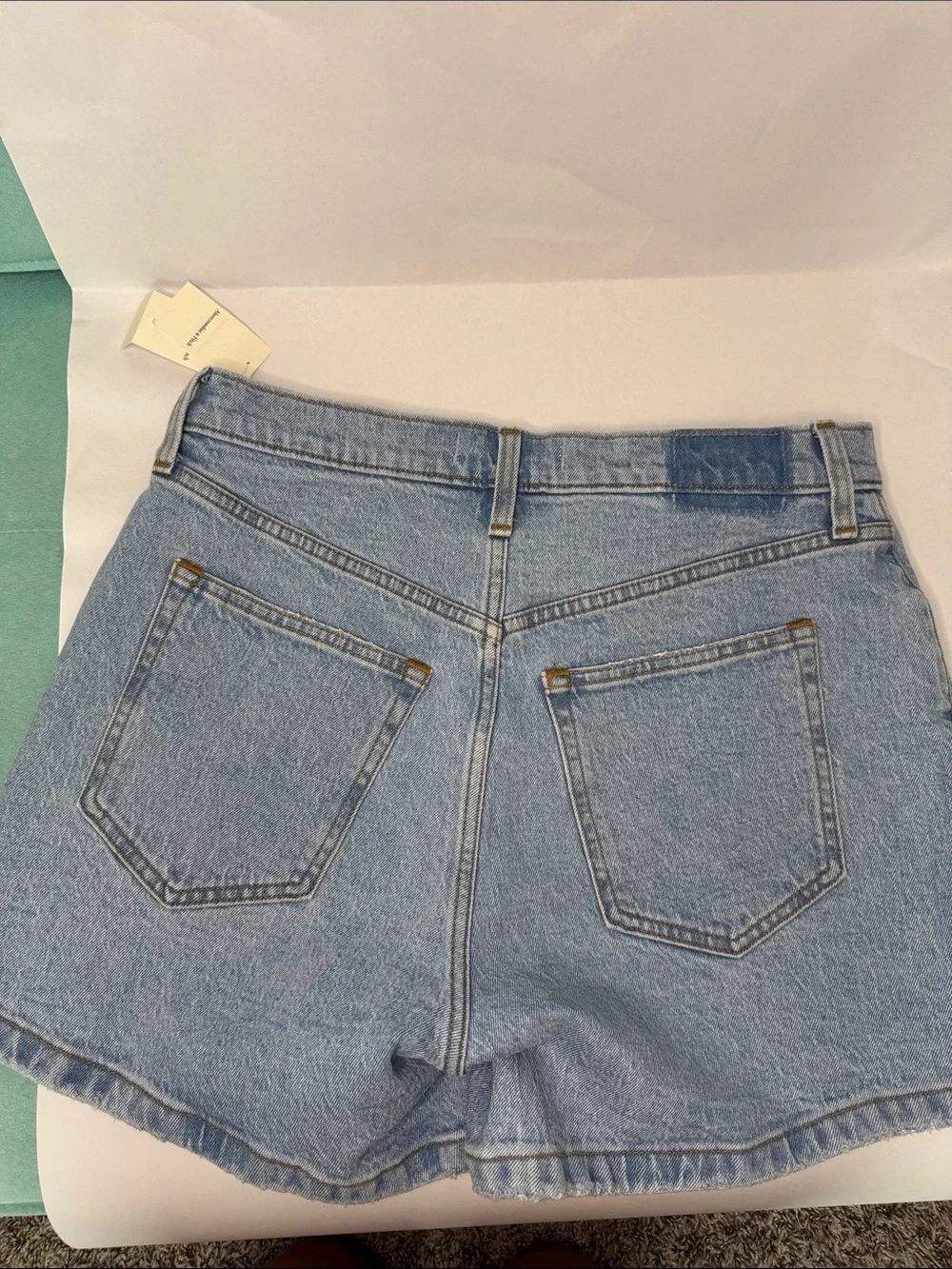 Abercrombie & Fitch Light Blue Denim Mom Shorts